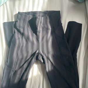 slightly worn lululemon black leggings